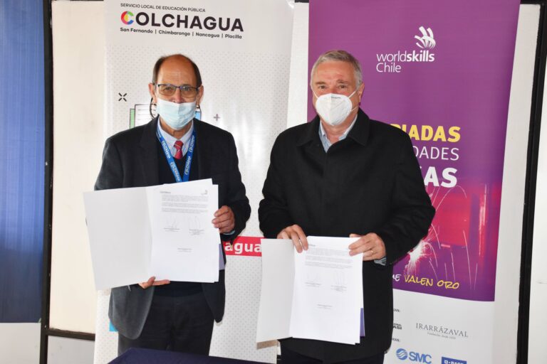 SLEP Colchagua y WorldSkills Chile firman convenio de colaboración para potenciar la Educación Técnico Profesional