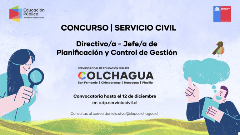 Concurso Alta Dirección Público para Directivo/a – Jefe/a de Planificación y Control de Gestión